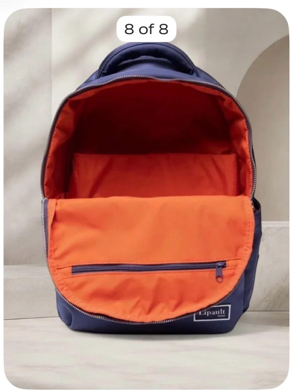 Lipault Kids' Navy Backpack - Compact School Bag